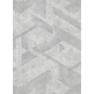 Fehér szürke barna színű geometriai mintás tapéta