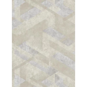 Szürke barna geometriai mintás tapéta