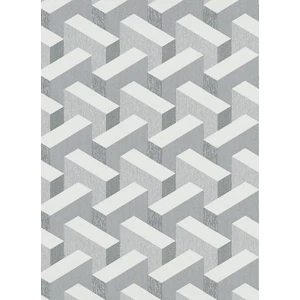 3D geometriai mintás fehér szürke fekete tapéta