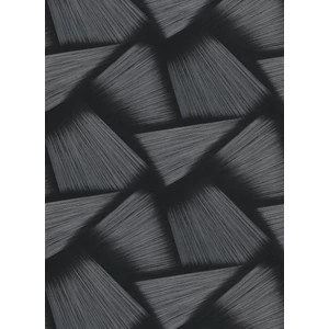 Fekete ezüst 3d geometriai mintás tapéta Fekete ezüst 3d geometriai mintás tapéta