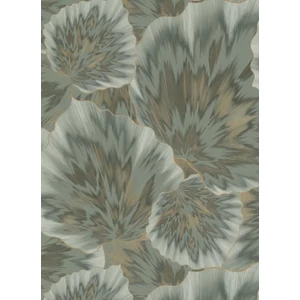 Zöld arany fehér leveles tapéta Zöld arany fehér leveles tapéta