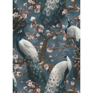 Páva mintás színes tapéta Páva mintás színes tapéta
