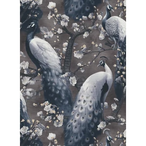 Fekete szürke alapon sárga barna virágos tapéta Fekete szürke alapon sárga barna virágos tapéta