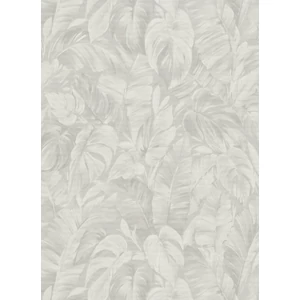 Szürke törtfehér levél mintás tapéta Szürke törtfehér levél mintás tapéta