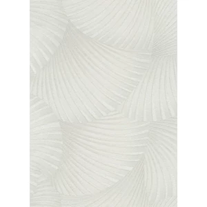 Krémfehér elefántcsont és ezüst fémes hatású tapéta