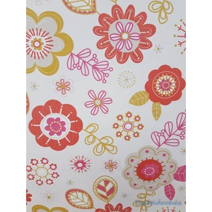 Színes virágos tapéta