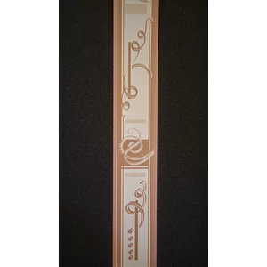 10m 4.5 cm széles bézs-barna modern hullámos bordűr