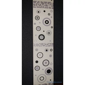 Fekete fehér körös bordűr 10 m 9,5cm széles