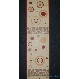 Bordó barna körös bordűr 10 m 9,5cm széles