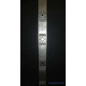 Ezüst virágos bordűr 10m 3,5cm széles