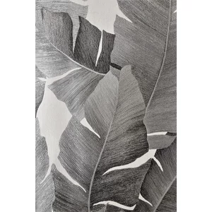 Fehér, szürke, levél mintás tapéta Fehér, szürke, levél mintás tapéta