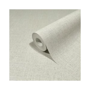 Szürkésfehér és világosszürke tónusú textilhatású tapéta