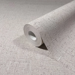 Szürkésbarna alapon fényes textil mintás tapéta