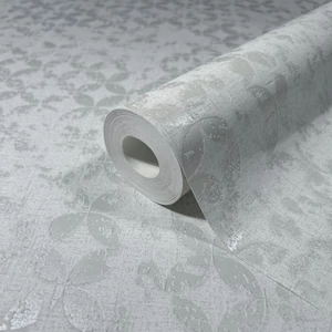 Törtfehér alapon fényes mintás tapéta