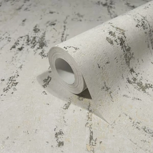 Matt bézs alapon fényes arany beton mintás tapéta