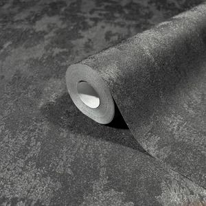 Fényes fekete beton mintás tapéta