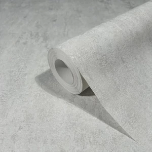 Matt krémfehér alapon fényes beton mintás tapéta