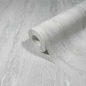 Matt kékesfehér alapon fényes vakolat mintás tapéta