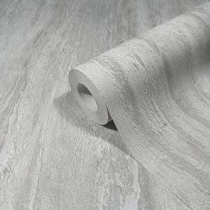 Matt világosszürke fehér alapon fényes vakolat mintás tapéta