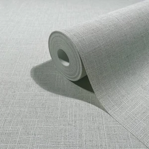 Hamvas zsálya/púderes szürkészöld tónusú textilhatású tapéta