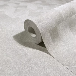 Geometriai mintás világosszürke tapéta