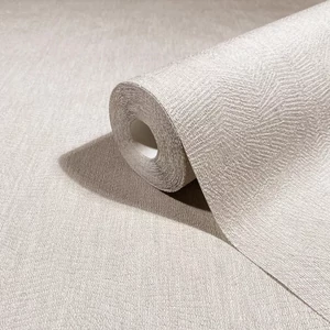 Szürkésfehér szövött hatású tapéta