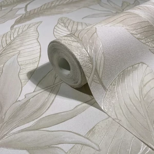 Bézs leveles tapéta