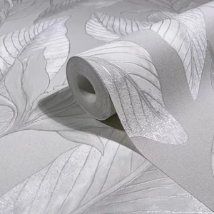 Törtfehér leveles tapéta