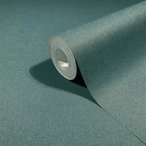 Sötétzöld textilhatású tapéta