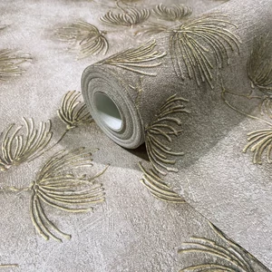 Barna virágos tapéta