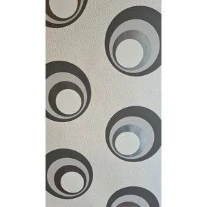 Fehér alapon, szürke, ezüst, körös, modern tapéta Fehér alapon, szürke, ezüst, körös, modern tapéta