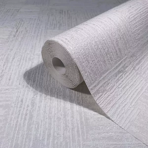 Gyöngyházfehér színű geometriai mintás tapéta