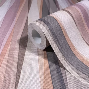 Barna lila színű csíkos mintás tapéta