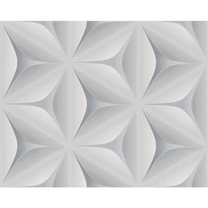 Szürke színű 3d grafikai mintás tapéta