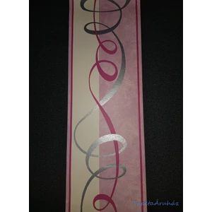 Lila szürke modern hullám mintás bordűr 10m 13cm széles