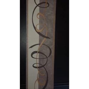 Sötétbarna arany habosított bordűr 10m hosszú 13cm széles