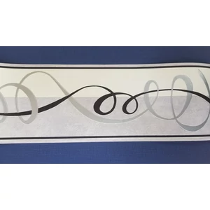 10m fekete ezüst bordűr