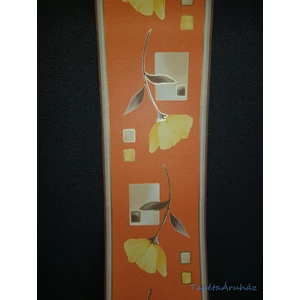 Narancs pipacsos bordűr 10m 13cm széles