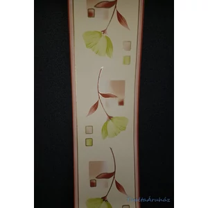 Zöld barna pipacsos bordűr 10m 13cm széles