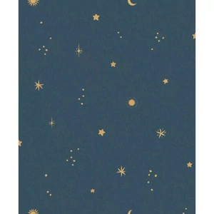 Sötétkék alapon égbolt mintás tapéta