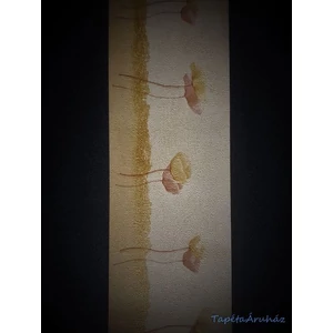 Drapp barna virágos 5m 13,5cm széles bordűr