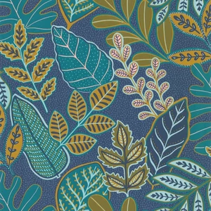 Zöld kék leveles tapéta Zöld kék leveles tapéta