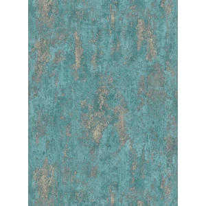 Türkiz bézs csillogó beton mintás tapéta