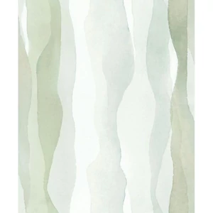 Zsályazöld bézs hullámos tapéta