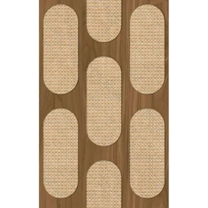 Retro mintás sötétbarna tapéta