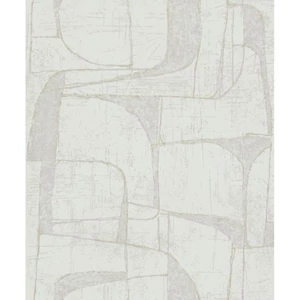 Barna bézs arany absztrakt geometriai mintás tapéta