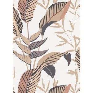 Barna arany leveles tapéta