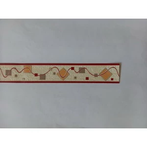 Bordó drapp négyzetes bordűr 10 m 3,5cm széles