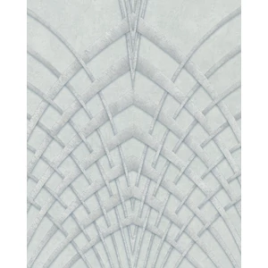 kékes-zöld alap, fényes ezüst mintás tapéta