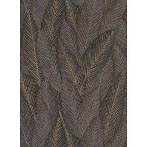 Festett hatású barna szürke fekete trópusi leveles tapéta Festett hatású barna szürke fekete trópusi leveles tapéta